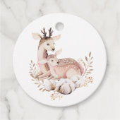 Boho mama en Baby herten Baby shower Dank u Bedankjes Labels (Voorkant)