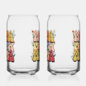 Boho 'Mama' Gestapelde Typografie Blikvorm Glas (Rechts)