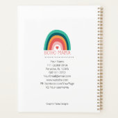Boho Mama Regenboog Moderne Felle Kleuren Trend  Planner (Achterkant)
