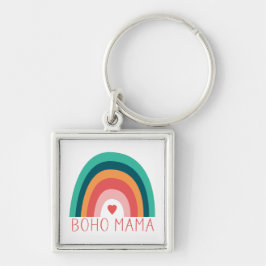 Boho Mama Regenboog Moderne Felle Kleuren Trendy Sleutelhanger