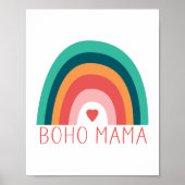 Boho Mama Regenboog Moderne Kleuren Poster (Voorkant)