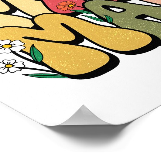 Boho "Mama" Stacked Typography Poster (Hoek)