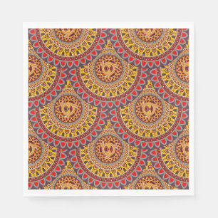 Boho mandala abstract modelontwerp servet