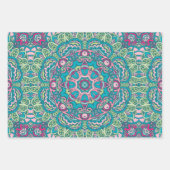 Boho Mandala abstract ontwerp Inpakpapier Vel (Voorkant 2)