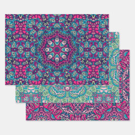 Boho Mandala abstract ontwerp Inpakpapier Vel