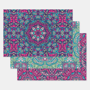 Boho Mandala abstract ontwerp Inpakpapier Vel