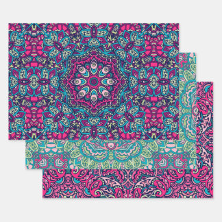 Boho Mandala abstract ontwerp Inpakpapier Vel