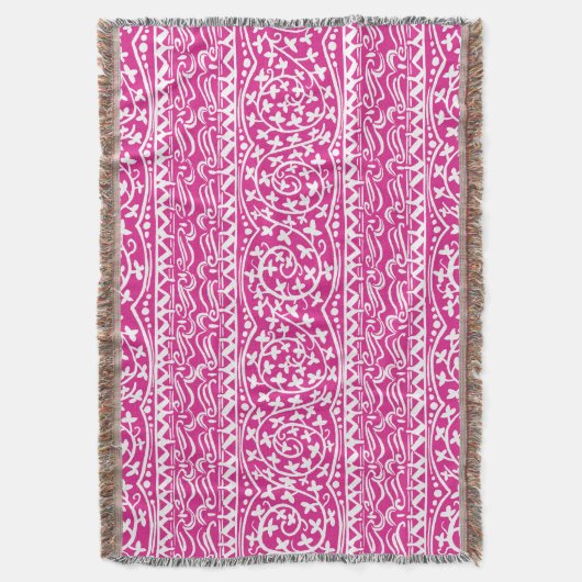 Boho Mandala Bloem & Blad Zomer Deken (Voorkant Verticaal)