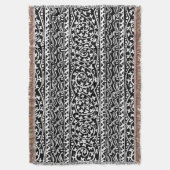 Boho Mandala Bloem & Leaf Gooi Deken (Voorkant Verticaal)