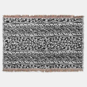 Boho Mandala Bloem & Leaf Gooi Deken (Voorkant)