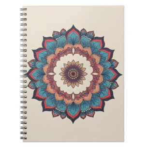 Boho Mandala Bloem Tichel & Koraal Spiraal Noteb Notitieboek