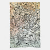 Boho Mandala Bohemian Art Notitieboek Theedoek (Verticaal)
