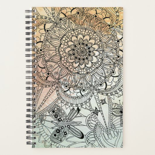 Boho Mandala Bohemian Art Planner (Voorkant)