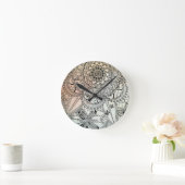 Boho Mandala Bohemian Art Ronde Klok (Huis)