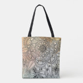 Boho Mandala Bohemian Art Tote Bag (Achterkant)