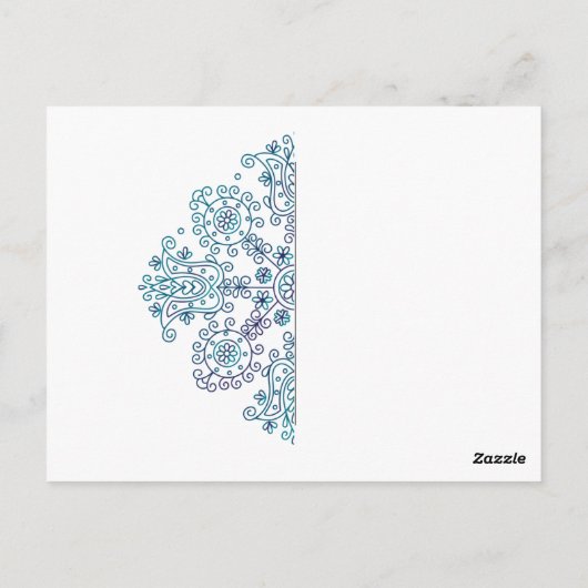 Boho Mandala Briefkaart (Achterkant)