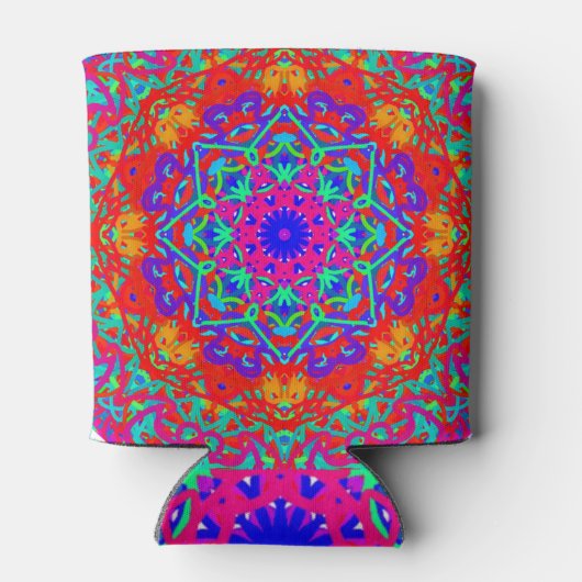 Boho Mandala Custom Koelbox Blikjeskoeler (Achterkant)