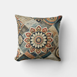 Boho Mandala Floral Modern Art Sierkussen