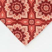 Boho Mandala geometrisch bloemenpatroon Fleece Deken (Hoek)