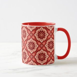 Boho Mandala geometrisch bloemenpatroon Mok