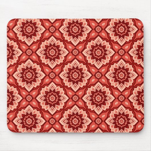 Boho Mandala geometrisch bloemenpatroon Muismat (Voorkant)