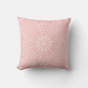 Boho Mandala Girly Blush Pink Kussen