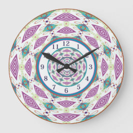 Boho Mandala Grote Klok