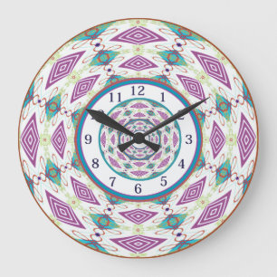 Boho Mandala Grote Klok