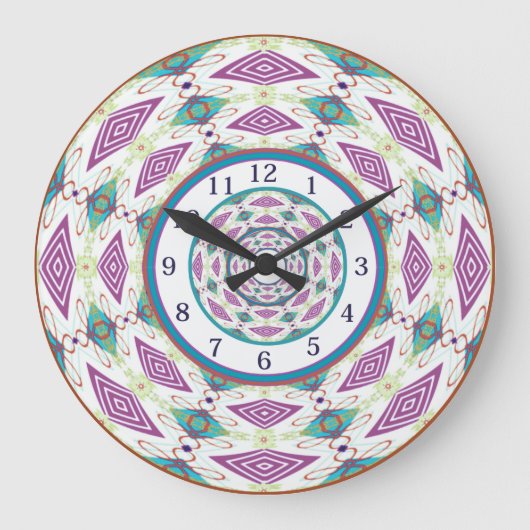 Boho Mandala Grote Klok (Voorkant)