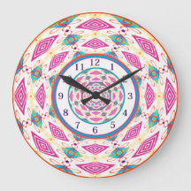 Boho Mandala Grote Klok