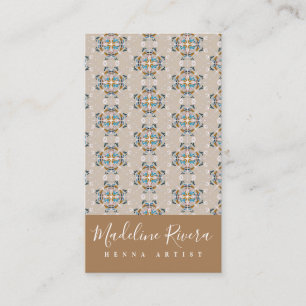 Boho Mandala Henna Kunstenaar Yoga Macrame Patroon Visitekaartje