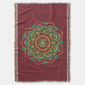 Boho Mandala Hippie Boho Deken (Voorkant Verticaal)