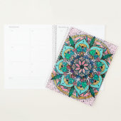 Boho Mandala Kleurrijke Waterverf Bloemen Planner (Display)