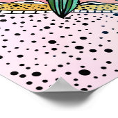 Boho Mandala Kleurrijke Waterverf Bloemen Poster (Hoek)