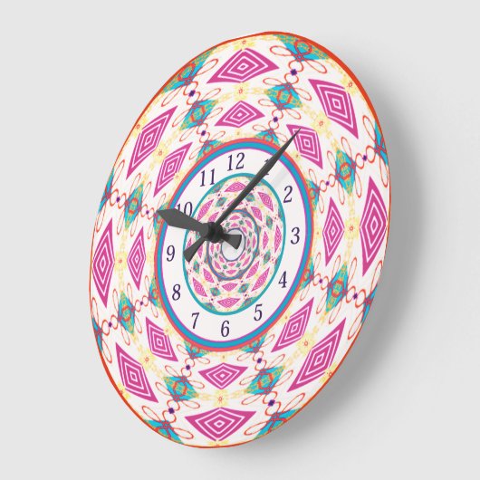 Boho Mandala  Large Clock Grote Klok (Hoek)