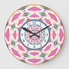 Boho Mandala  Large Clock Grote Klok