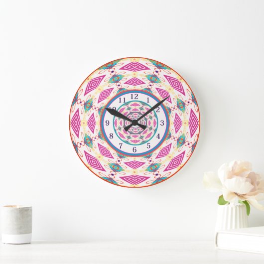 Boho Mandala  Large Clock Grote Klok (Huis)