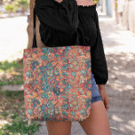 Boho Mandala | Monogram Canvas tas<br><div class="desc">Een trendy monogram ontwerp met grote typografie initialen in een klassiek lettertype met jouw naam eronder op een bohemian mandala patroonachtergrond. Elke vrouw heeft een goede drager nodig om al haar benodigdheden te tassen. Of het nu gaat om een bruidsmeisje cadeau, een verjaardagscadeau of zelfs gewoon een leuk cadeautje voor...</div>