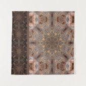 Boho Mandala Muted Earth Tones Zen Wandkleed (Voorkant (horizontaal))