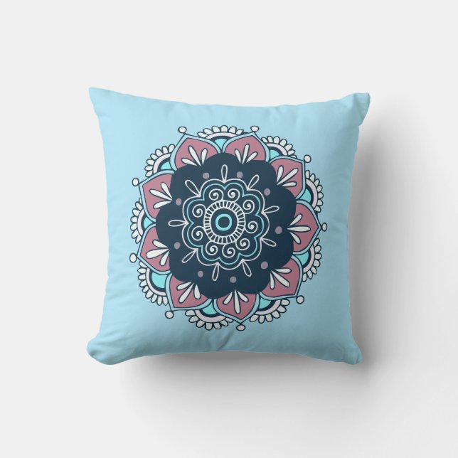 Boho Mandala Omkeerbaar Sierkussen (Voorkant)