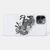 Boho Mandala Paard Zwart & Wit Kunst Phonehoesje Case-Mate iPhone Case (Achterkant (horizontaal))