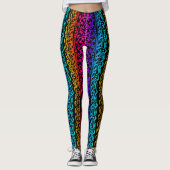 Boho Mandala Rainbow Flower & Leaf Leggings (Voorkant)