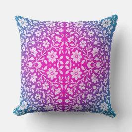 Boho Mandala Roze & Paarse Worp Kussen