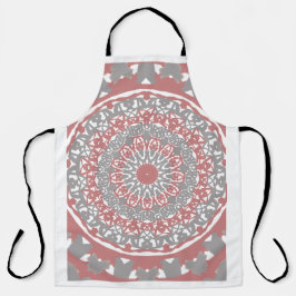 Boho Mandala Schort – Elegante Keuken & Ambacht 