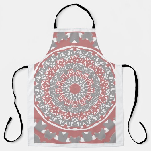 Boho Mandala Schort – Elegante Keuken & Ambacht (Voorkant)