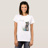 Boho Mandala T-Shirt – Floral Feathers  (Voorkant volledig)