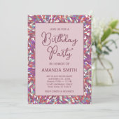Boho Mandala verjaardagsfeestje uitnodiging (Staand voorkant)