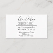 Boho Mandala Waterverf Visitekaartje Afsprakenkaartje (Achterkant)