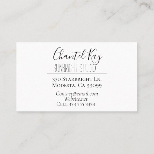 Boho Mandala Waterverf Visitekaartje Afsprakenkaartje (Achterkant)