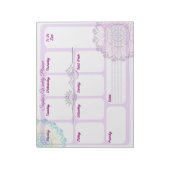 Boho Mandala Weekplanner Bureaubedekking voor Spir Notitieblok (Linkerzijde)